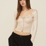 Glossy cardigan - threetimes