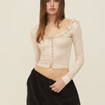 Glossy cardigan - threetimes