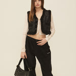 Curly fur vest - threetimes