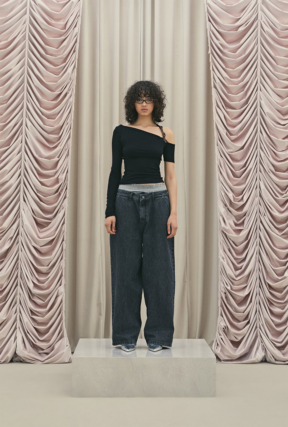 Belt drape top - threetimes