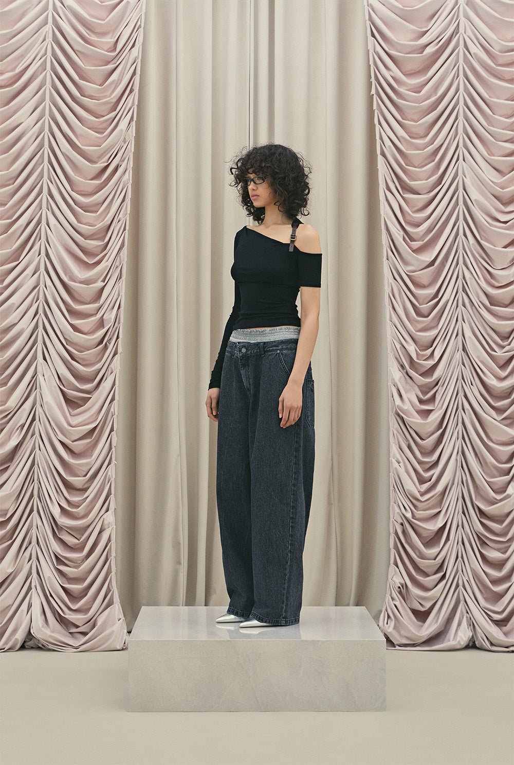 Belt drape top - threetimes