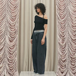 Belt drape top - threetimes