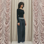 Belt drape top - threetimes