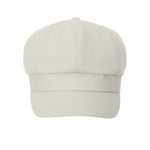 Cotton logo newsboy cap - threetimes