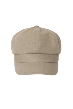 Cotton logo newsboy cap - threetimes