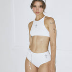 Cross tattoo tank bikini - threetimes