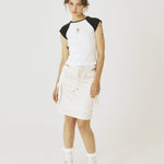 Cut - out flap skirt - threetimes