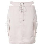 Cut - out flap skirt - threetimes