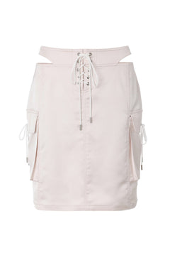 Cut - out flap skirt - threetimes