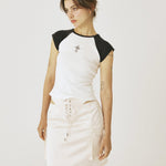 Cut - out flap skirt - threetimes