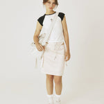 Cut - out flap skirt - threetimes