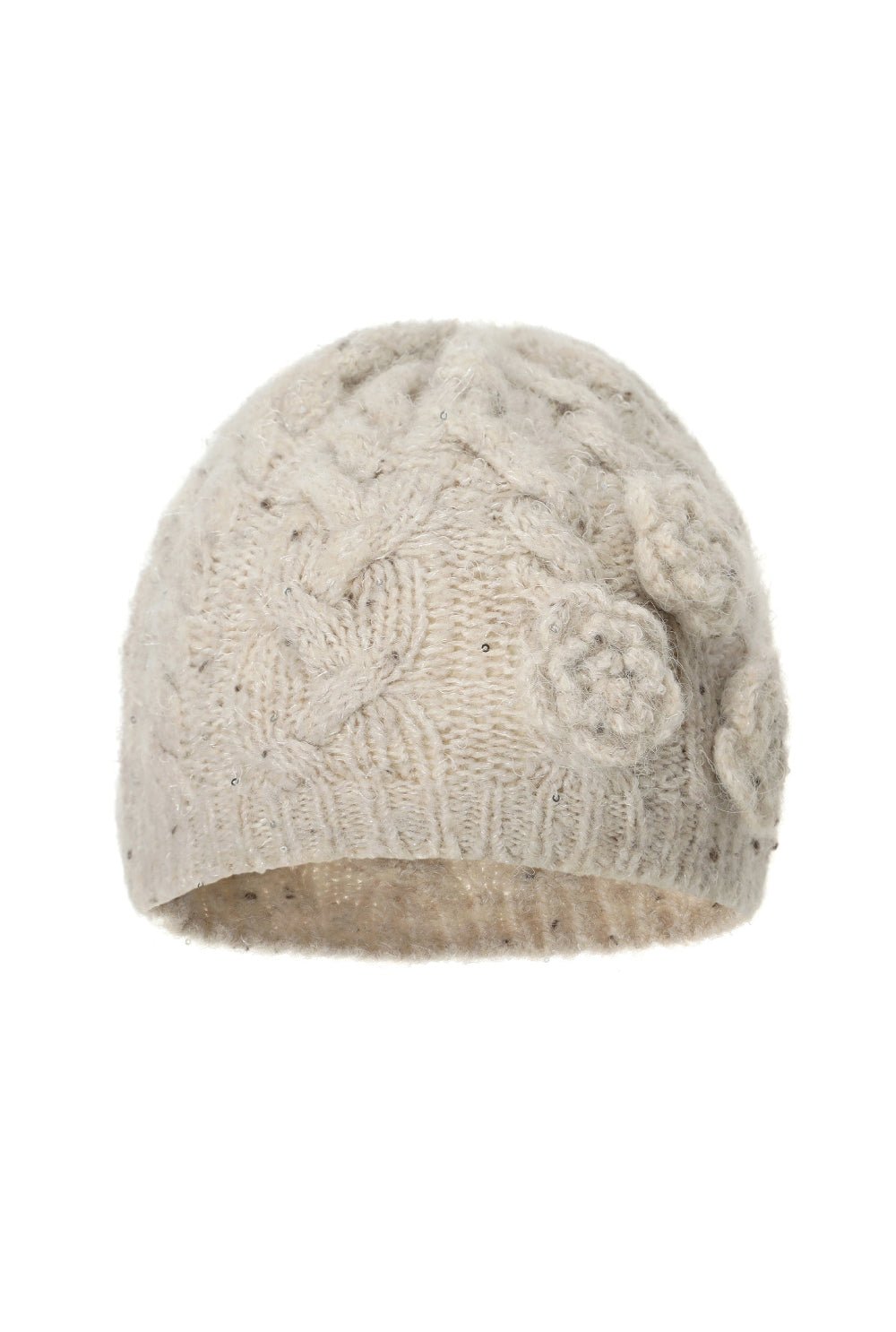 Flower spangle beanie - threetimes