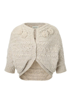 Flower spangle cardigan - threetimes