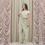 Frill baggy overalls - threetimes