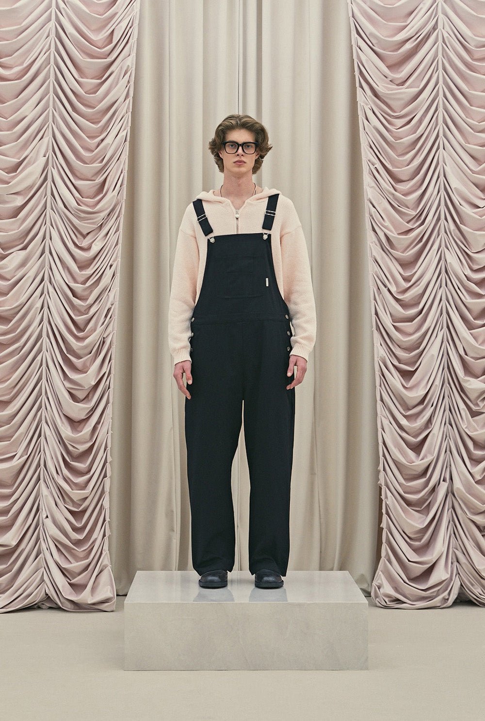 Frill baggy overalls - threetimes