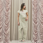 Frill baggy overalls - threetimes