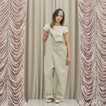 Frill baggy overalls - threetimes