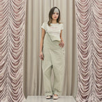 Frill baggy overalls - threetimes