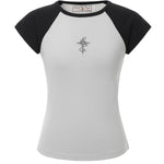 Heart cross tee - threetimes