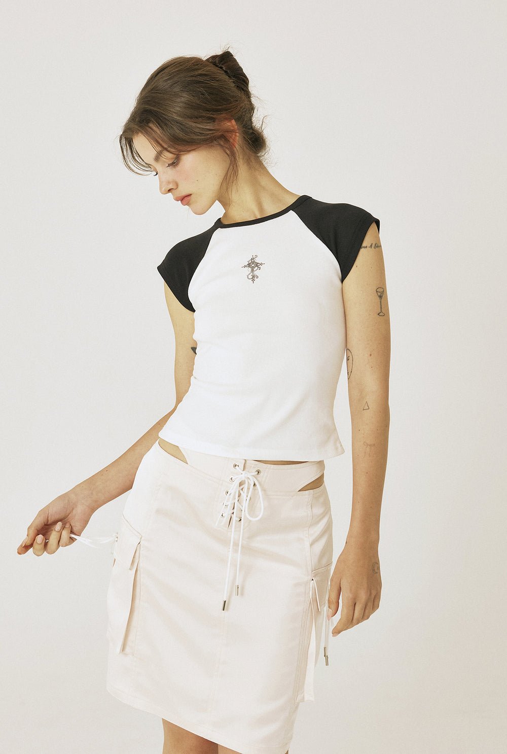 Heart cross tee - threetimes