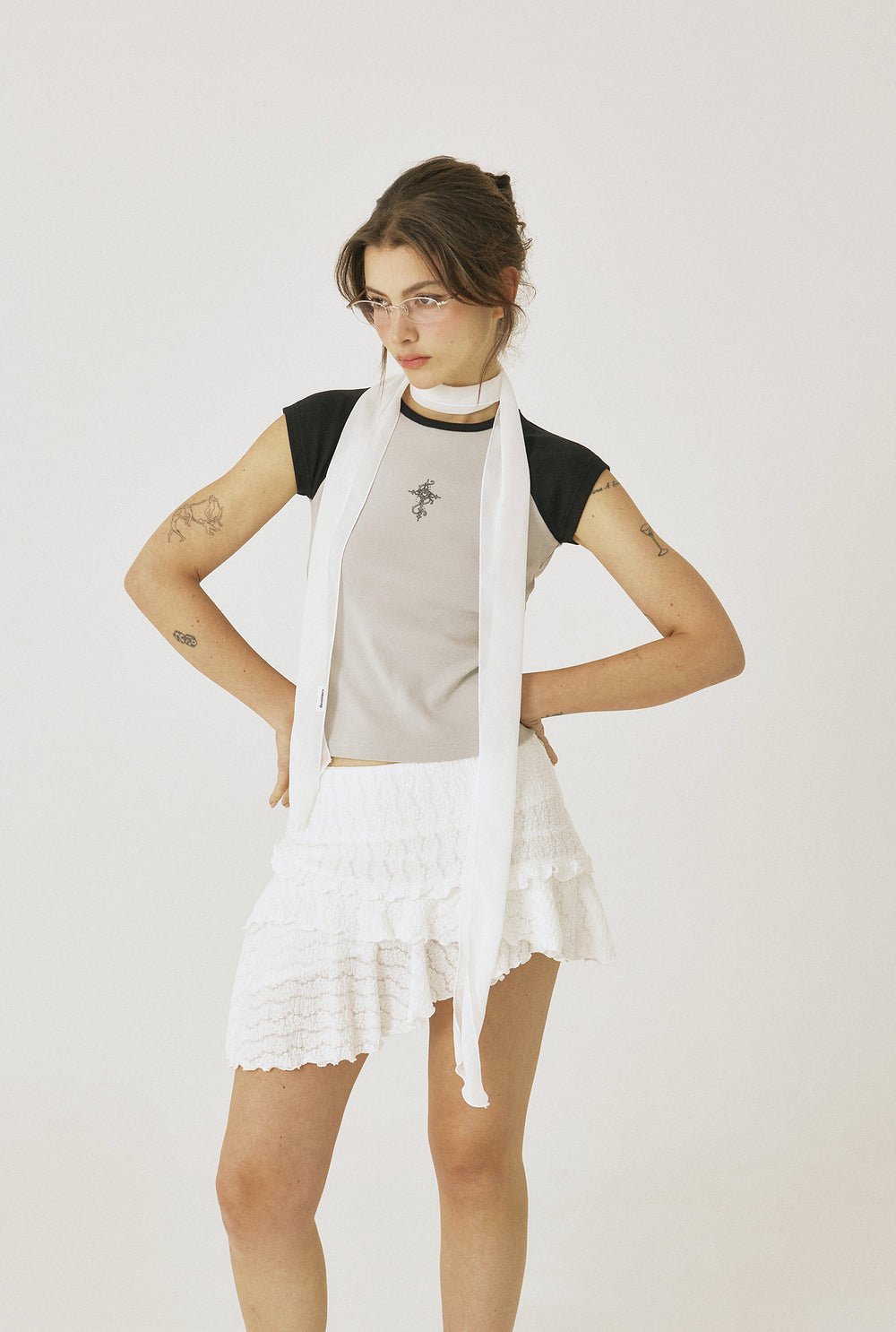 Heart cross tee - threetimes