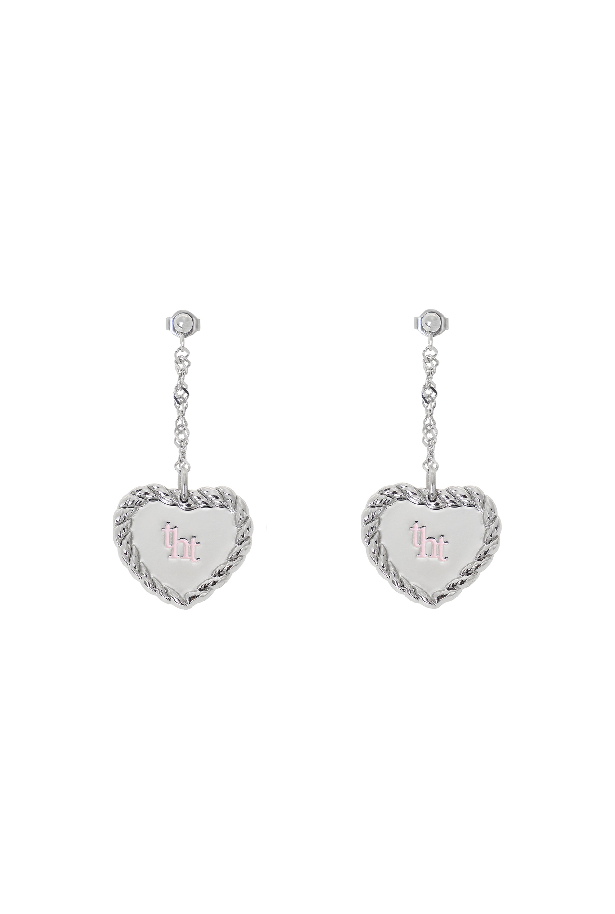 Heart twist earrings - threetimes