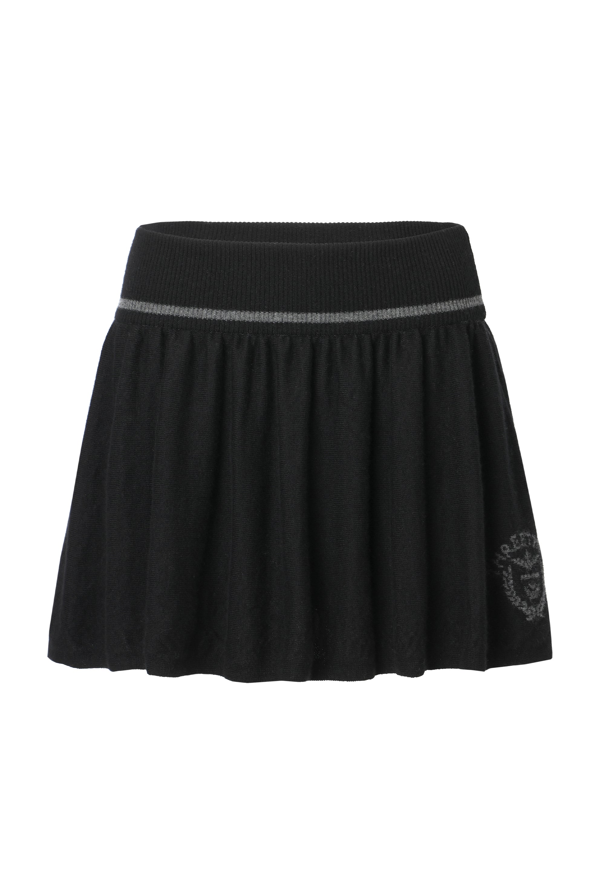 Isabel emblem knit skirt - threetimes