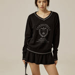 Isabel emblem knit skirt - threetimes