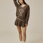 Isabel emblem knit skirt - threetimes