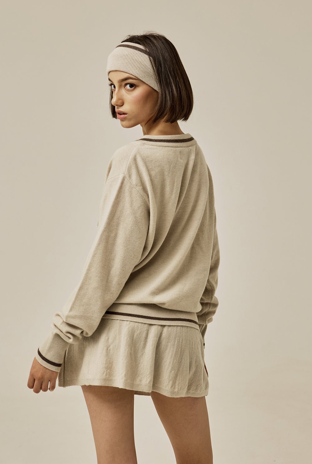 Isabel emblem knit skirt - threetimes