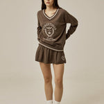 Isabel emblem knit skirt - threetimes