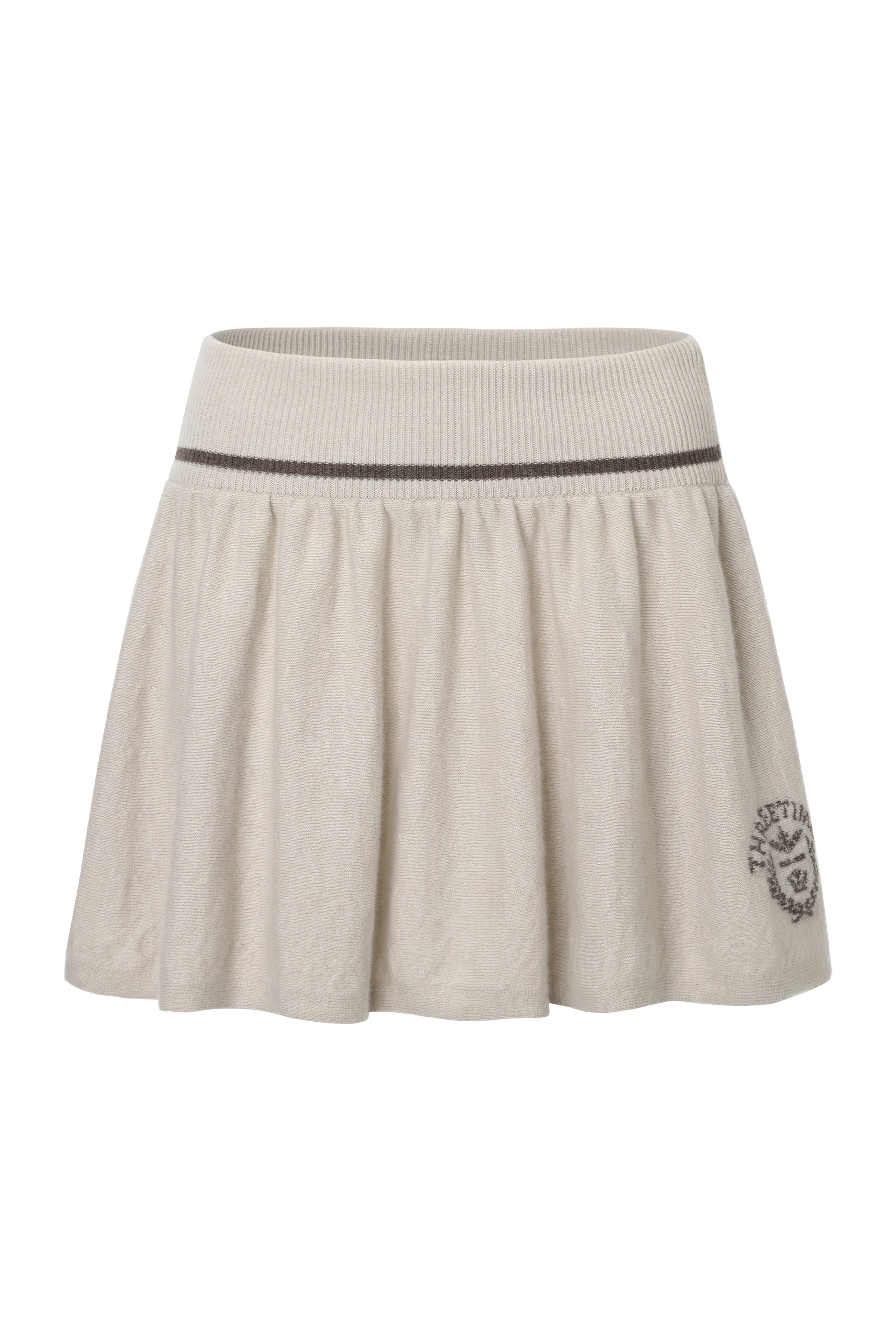 Isabel emblem knit skirt - threetimes