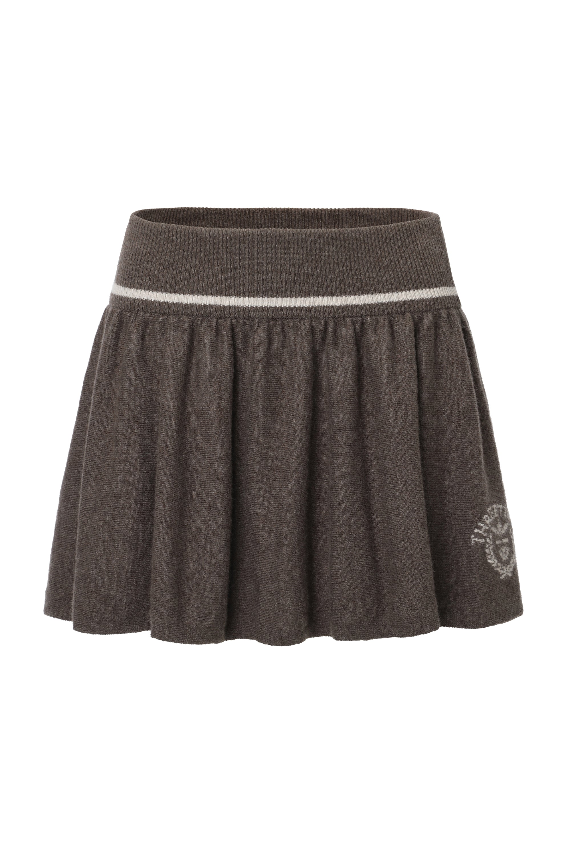 Isabel emblem knit skirt - threetimes