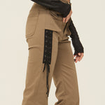 Lace up cargo pants - threetimes