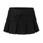 Layered belt skirt - threetimes