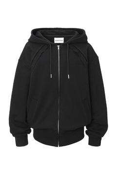 Layered lace hoodie - threetimes