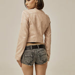 Lexy denim shorts - threetimes