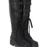 Moto lace - up boots - threetimes