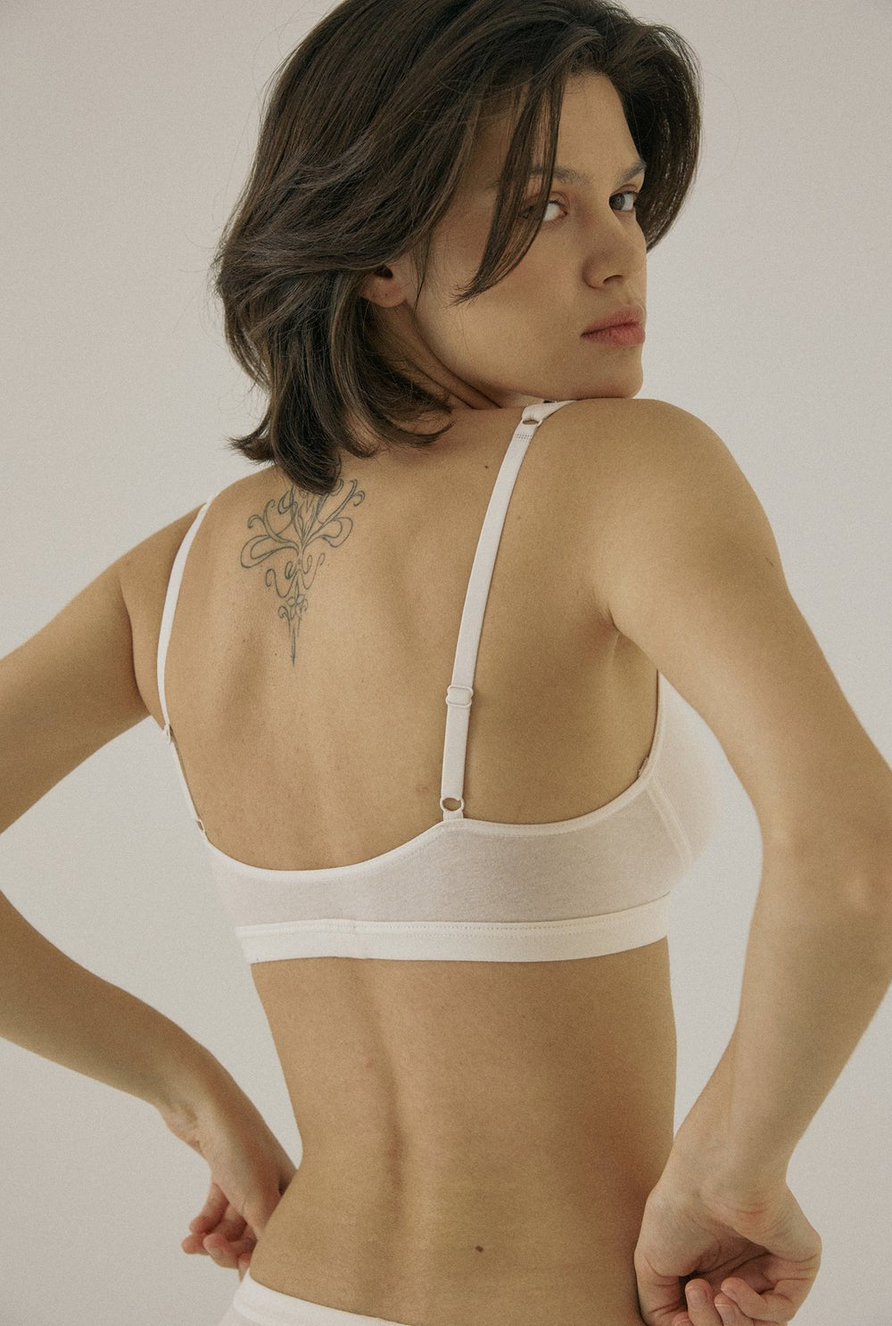 Organic milky bralette - threetimes