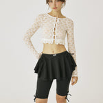 Peony lace cardigan - threetimes