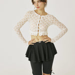 Peony lace cardigan - threetimes