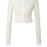 Peony lace cardigan - threetimes
