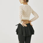 Peony lace cardigan - threetimes