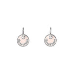 Pink coin earrings - threetimes