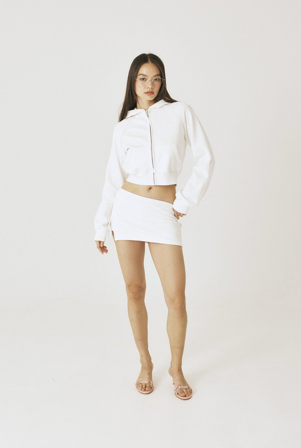 Piping slit skirt - threetimes