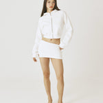 Piping slit skirt - threetimes