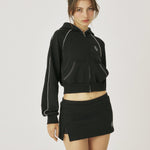 Piping slit skirt - threetimes