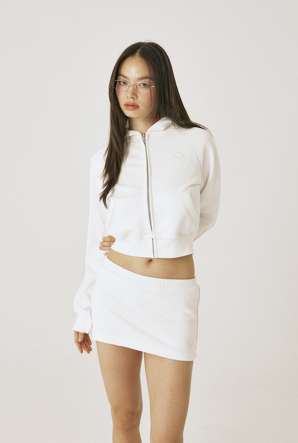 Piping slit skirt - threetimes