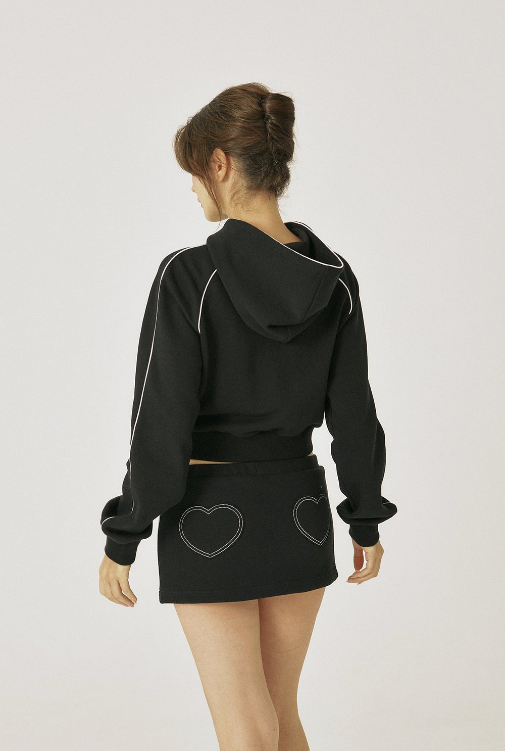 Piping slit skirt - threetimes