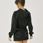 Piping slit skirt - threetimes